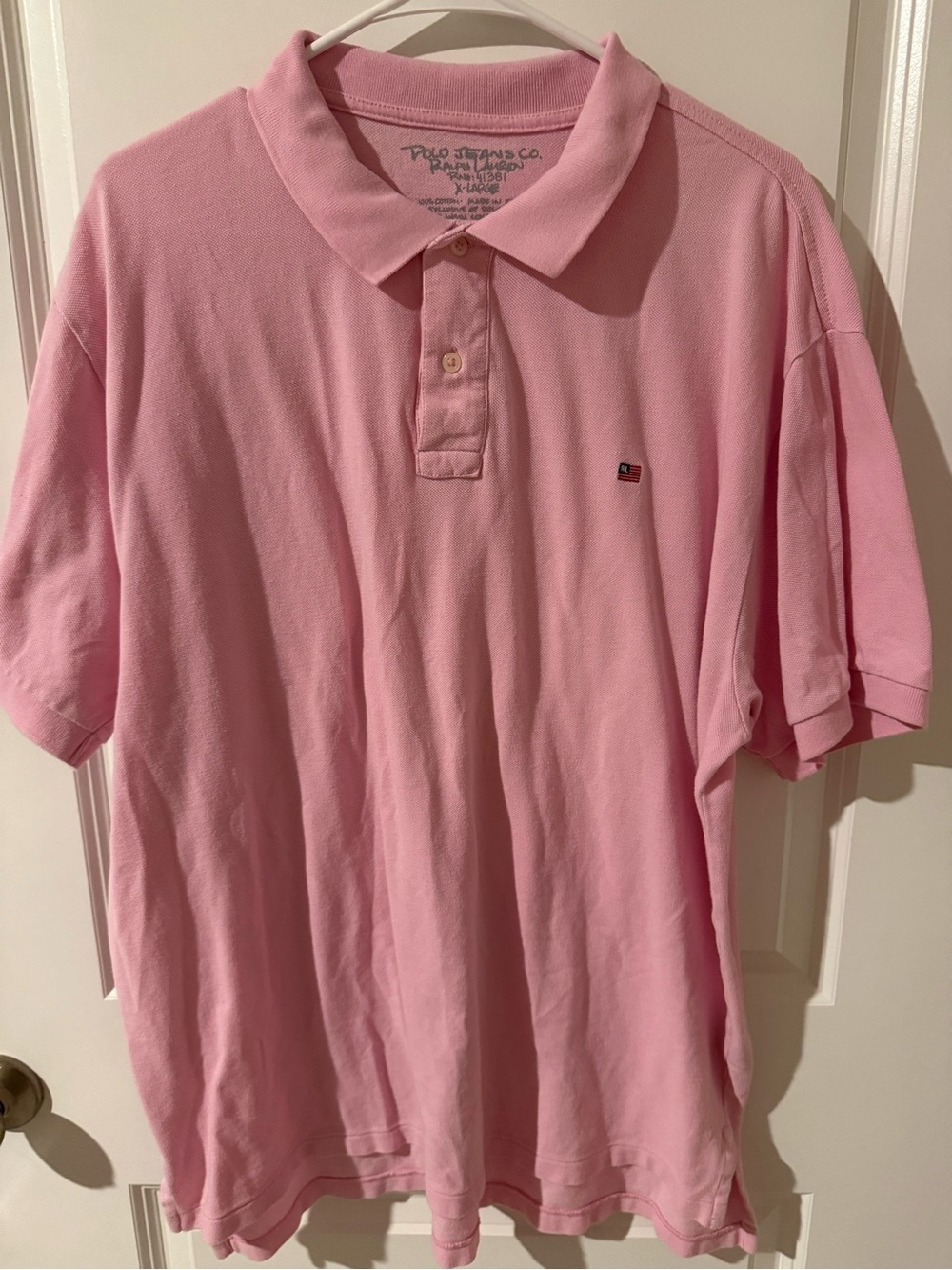 Ralph Lauren Light Pink Short-Sleeve Polo with Small Chest Emblem